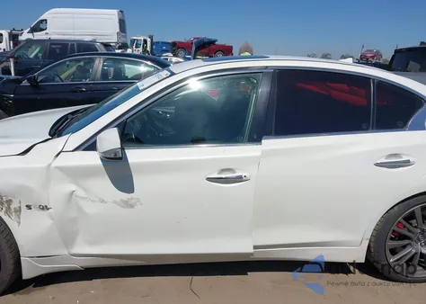 2017 Infiniti Q50 Red Sport 400 из США, поврежденный, VIN JN1FV7AP7HM851011